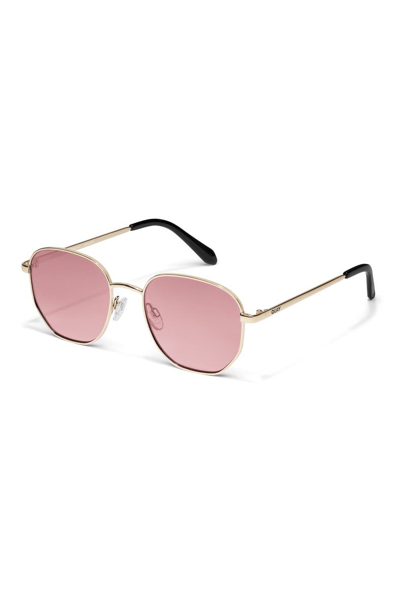 Big Time 54mm Round Sunglasses, Alternate, color, GOLD/ PEONY