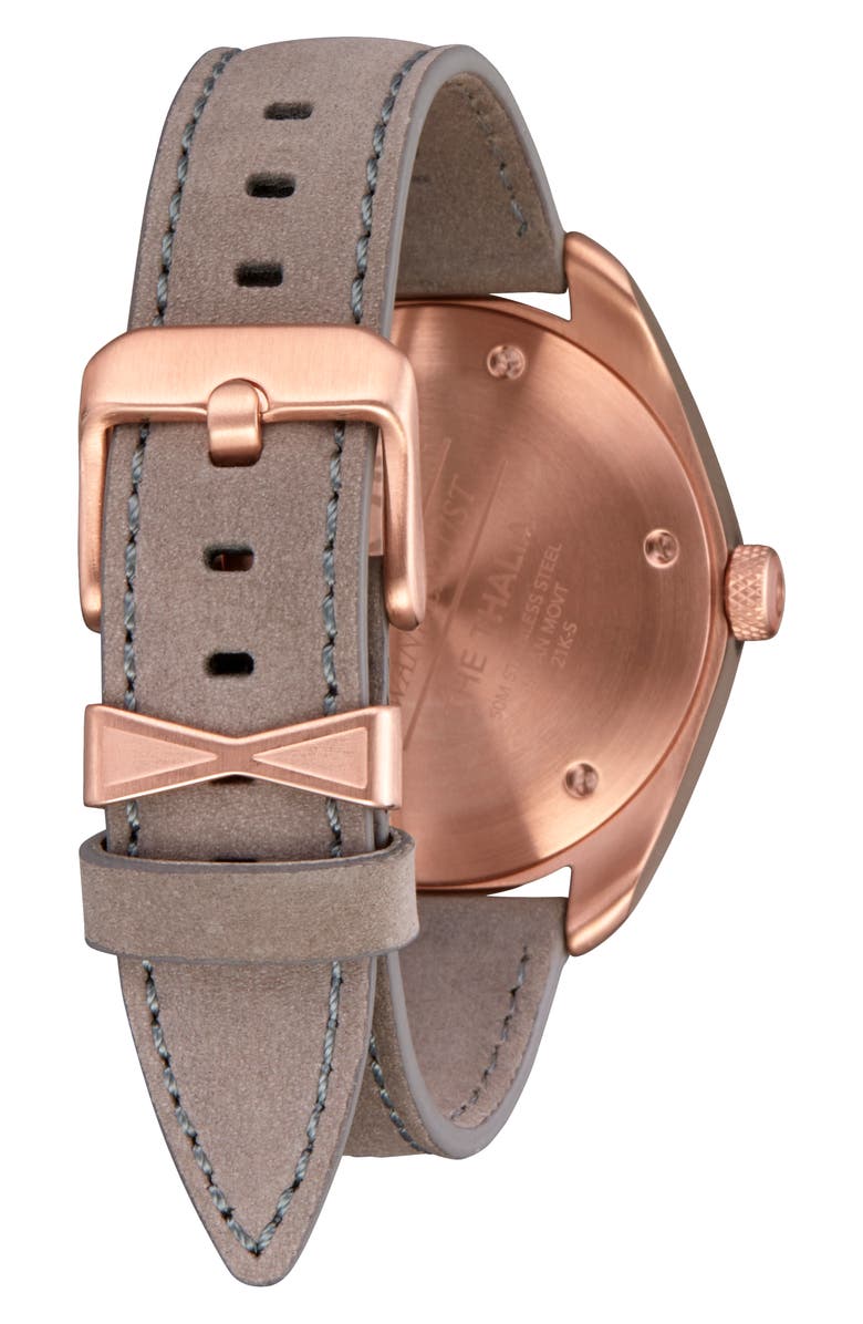 Nixon Thalia Leather Strap Watch, 38mm, Alternate, color,
