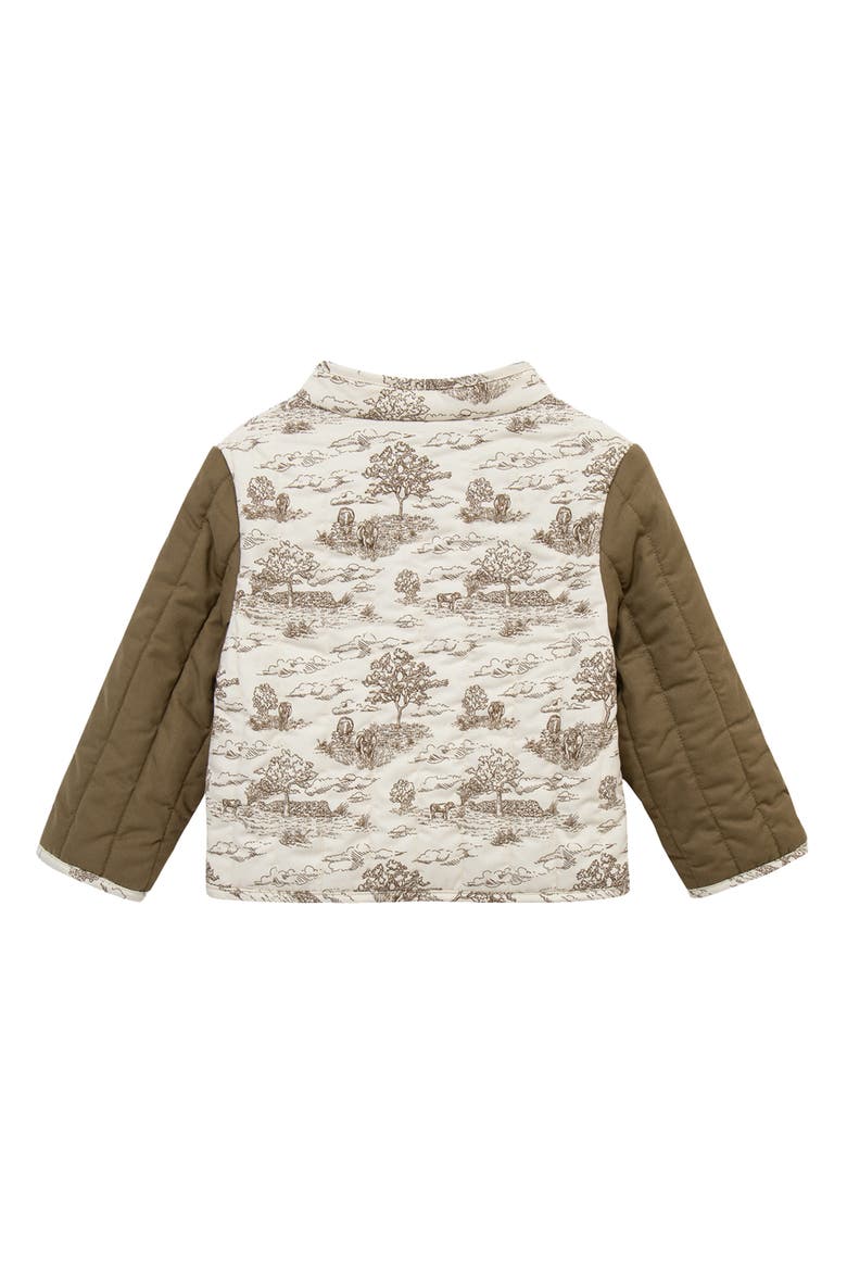 Quilted Coat, Alternate, color, Country Toile