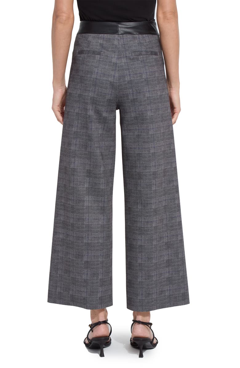 Lysse Denver High Waist Ankle Wide Leg Ponte Pants, Alternate, color, Charcoal Glen Plaid