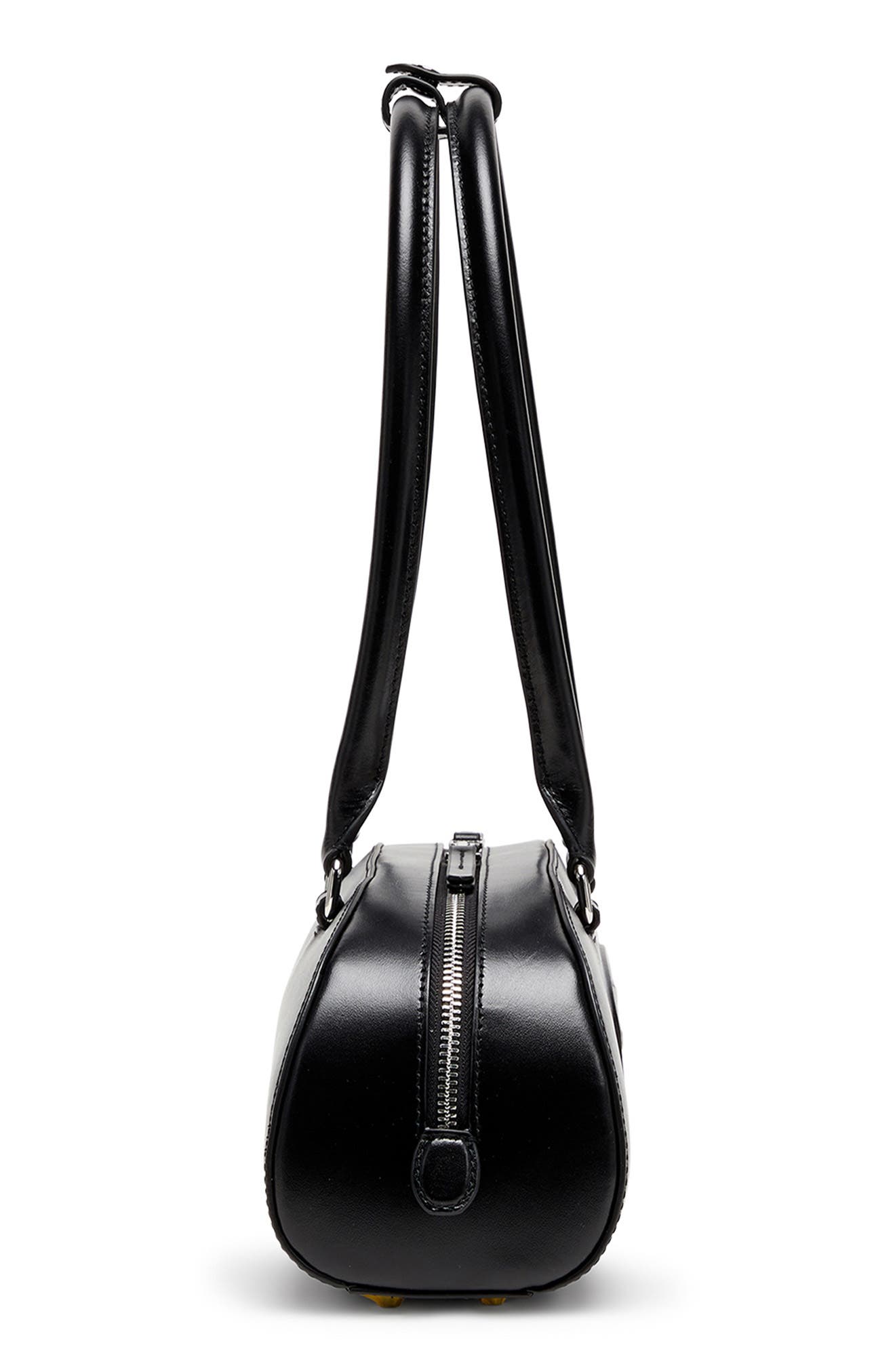 DIESEL<sup>®</sup> 1DR 2.0 Dome East/West Leather Shoulder Bag, Alternate, color, Black