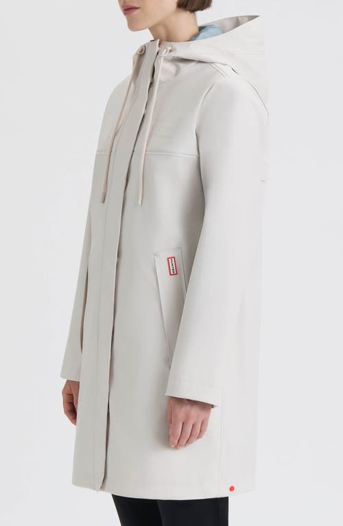 Hunter Spring Waterproof Rain Jacket In White