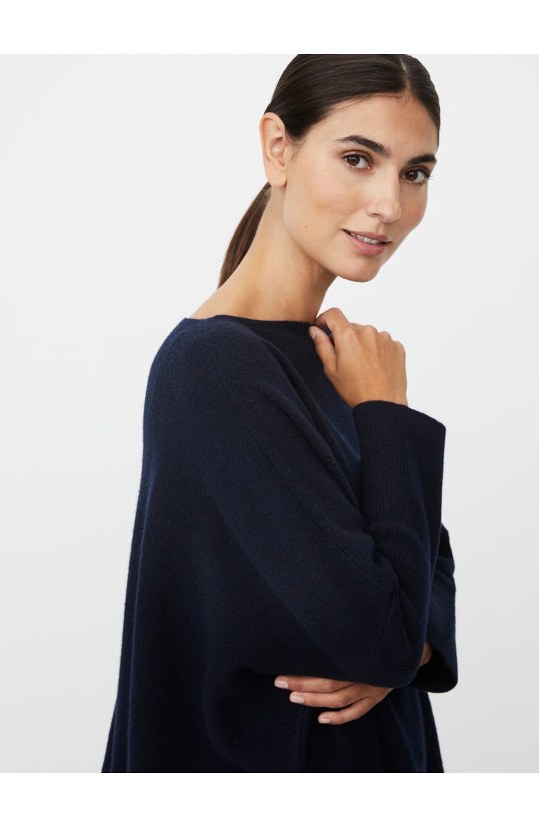 Masai Copenhagen MaFayela Knit Poncho, Alternate, color, Navy Blazer
