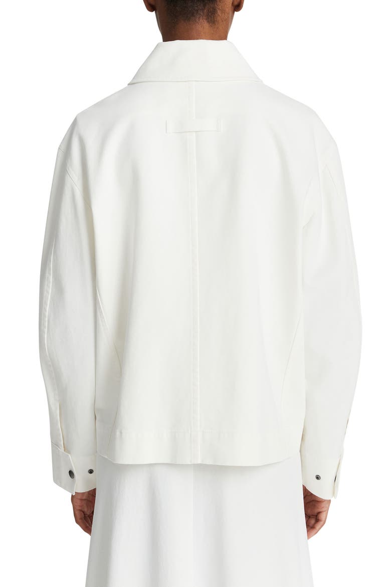 Stretch Cotton Utility Jacket, Alternate, color, OFF WHITE