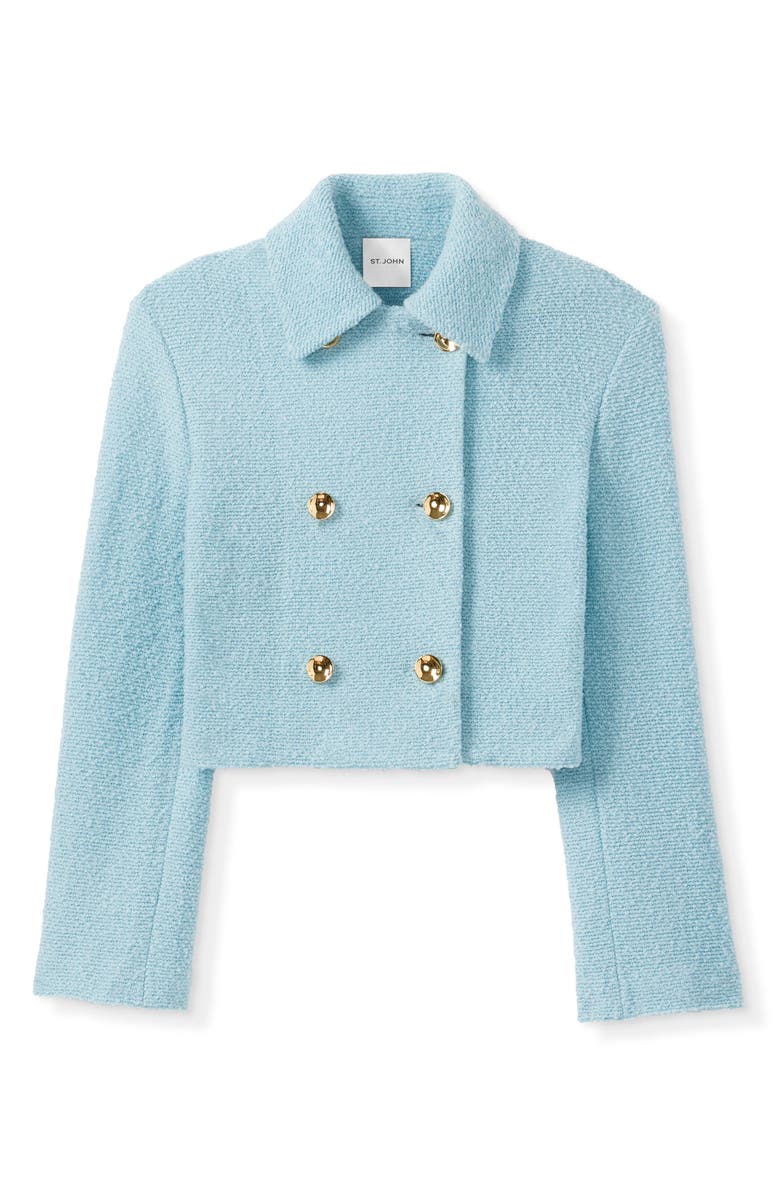 St. John Collection Wool Blend Tweed Knit Jacket, Alternate, color,