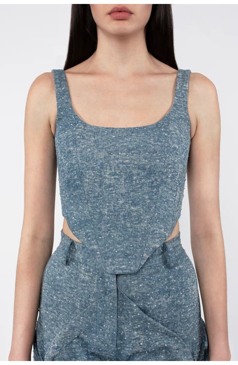 Hilary Denim Corset