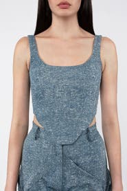 KATE BARTON Hilary Denim Corset