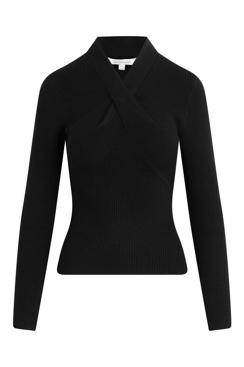 The Made You Look Rib Top, Alternate, color, BLACK