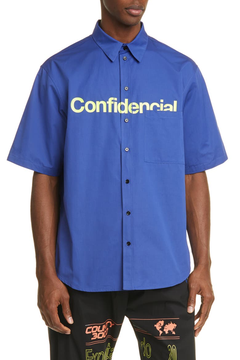 Confidencial Pocket Shirt, Main, color, BLUE LIME