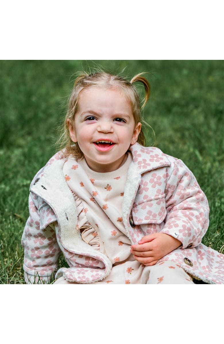 oh baby! Small Daisies Print Millie Ruffle Boxy-Toddler, Little Kid, Alternate, color, Pale Pink