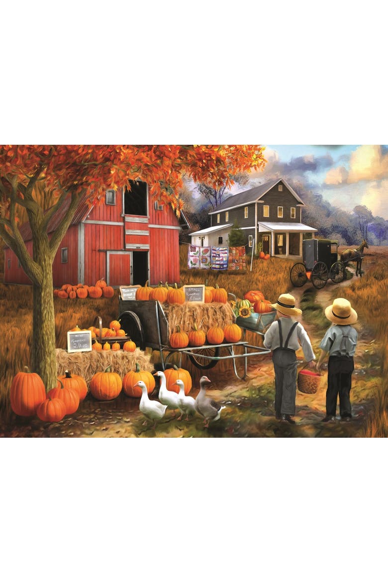Amish Pumpkin Patch 300 piece Jigsaw Puzzle for Adults, Alternate, color, Multicolor