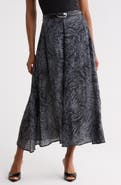 JASON WU Printed Midi Skirt with Belt