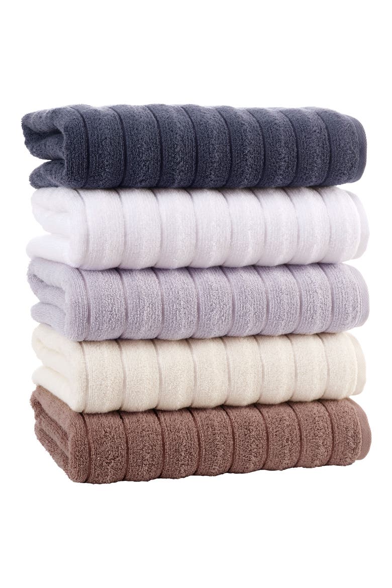 Vague 2-Piece Bath Towel Set, Alternate, color, SILVER