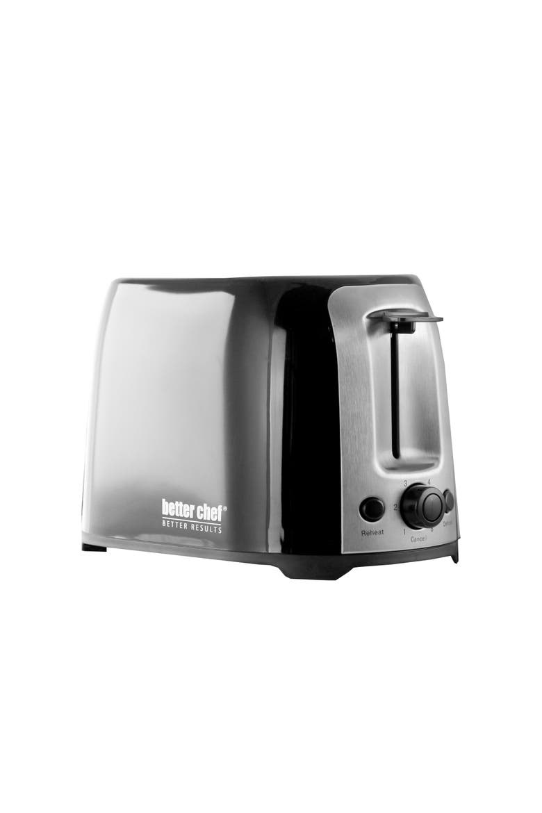 Cool Touch Wide Slot Toaster, Alternate, color, Black