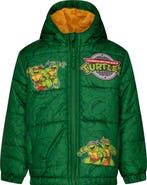 TEENAGE MUTANT NINJA TURTLES Zip-Up Hooded Puffer Jacket