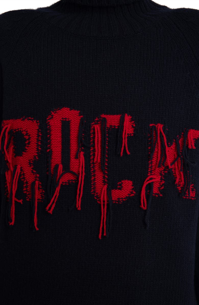 Zadig & Voltaire Mora We Rock Merino Wool Turtleneck Sweater, Alternate, color, 