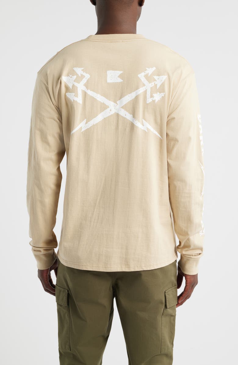 DARK SEAS Wreckage Long Sleeve Cotton Top, Alternate, color, Sand