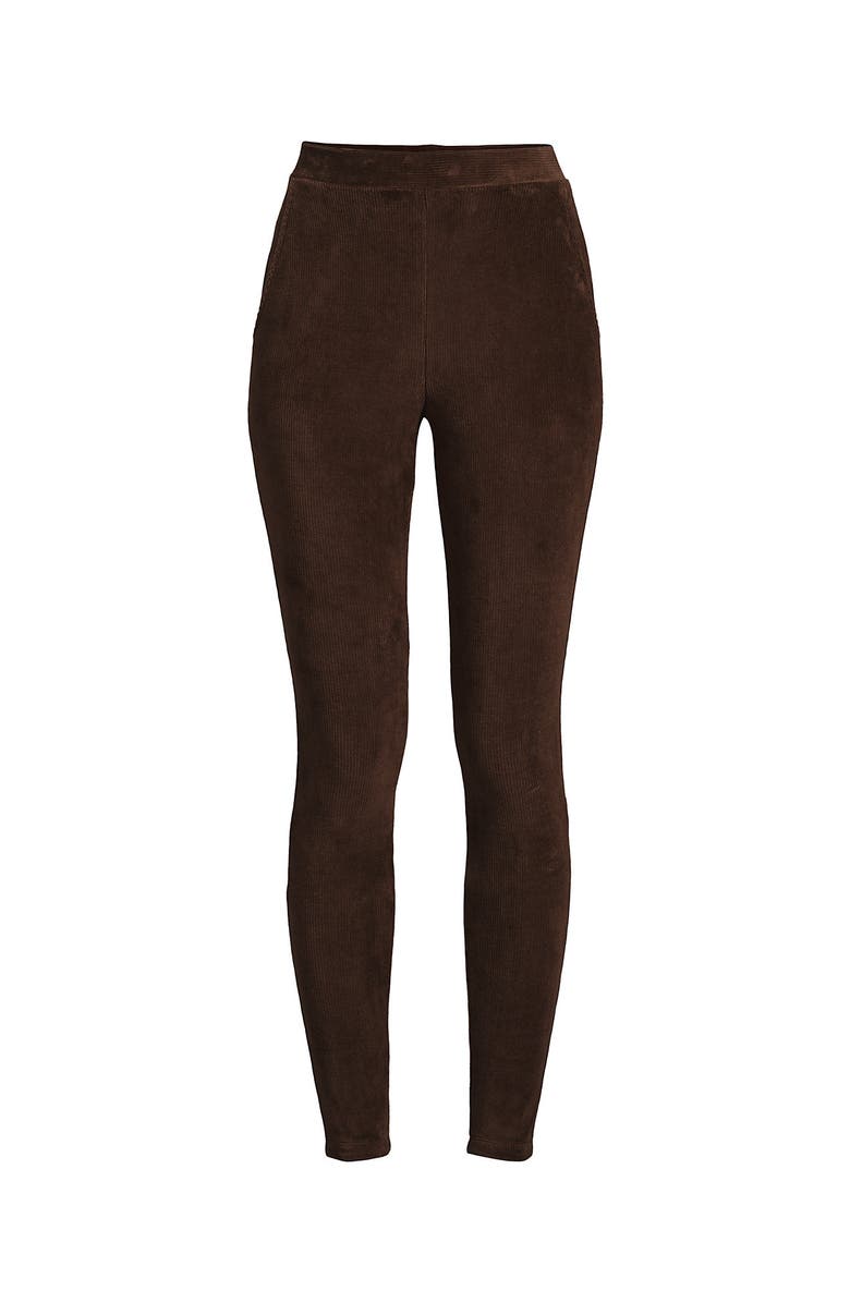 Lands' End Sport Knit High Rise Corduroy Leggings, Alternate, color, 