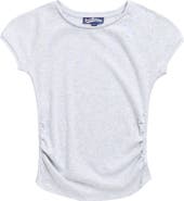 Freshman Kids' Ruched Cap Sleeve T-Shirt