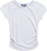Freshman Kids' Ruched Cap Sleeve T-Shirt