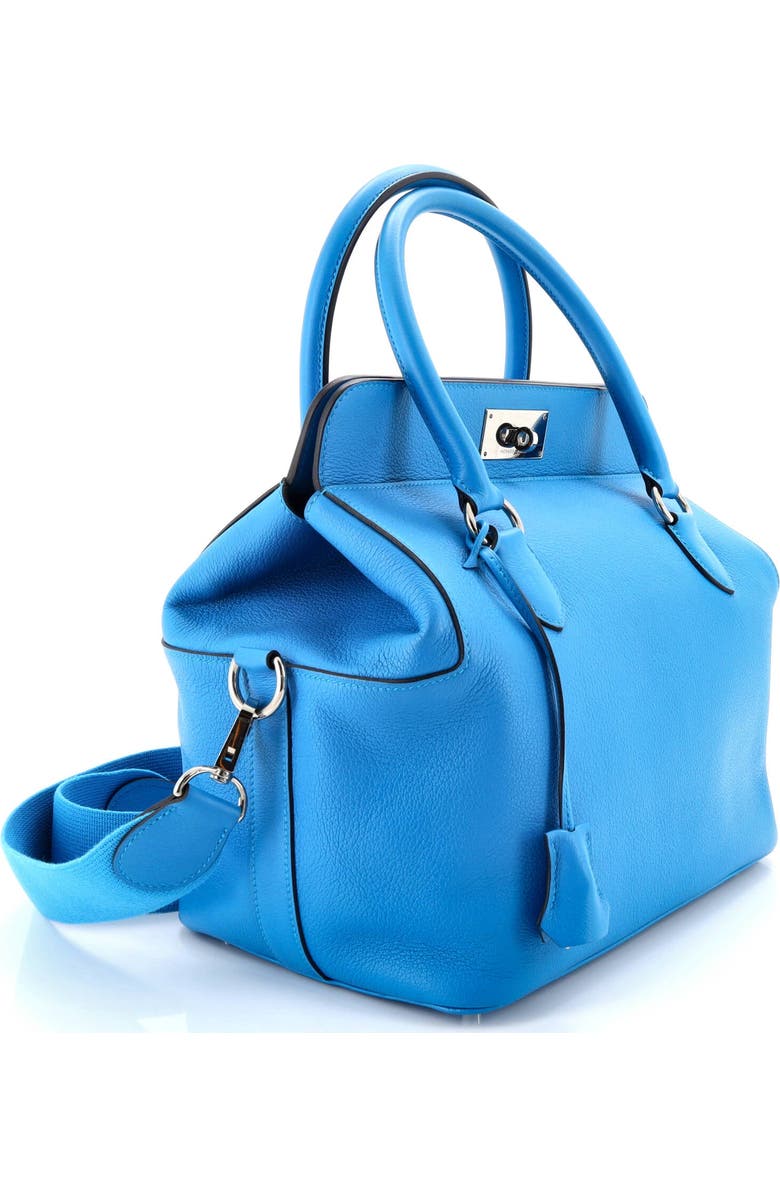 Pre-Owned Hermes Toolbox Bag Evercolor 26, Alternate, color, Bleu Zanzibar