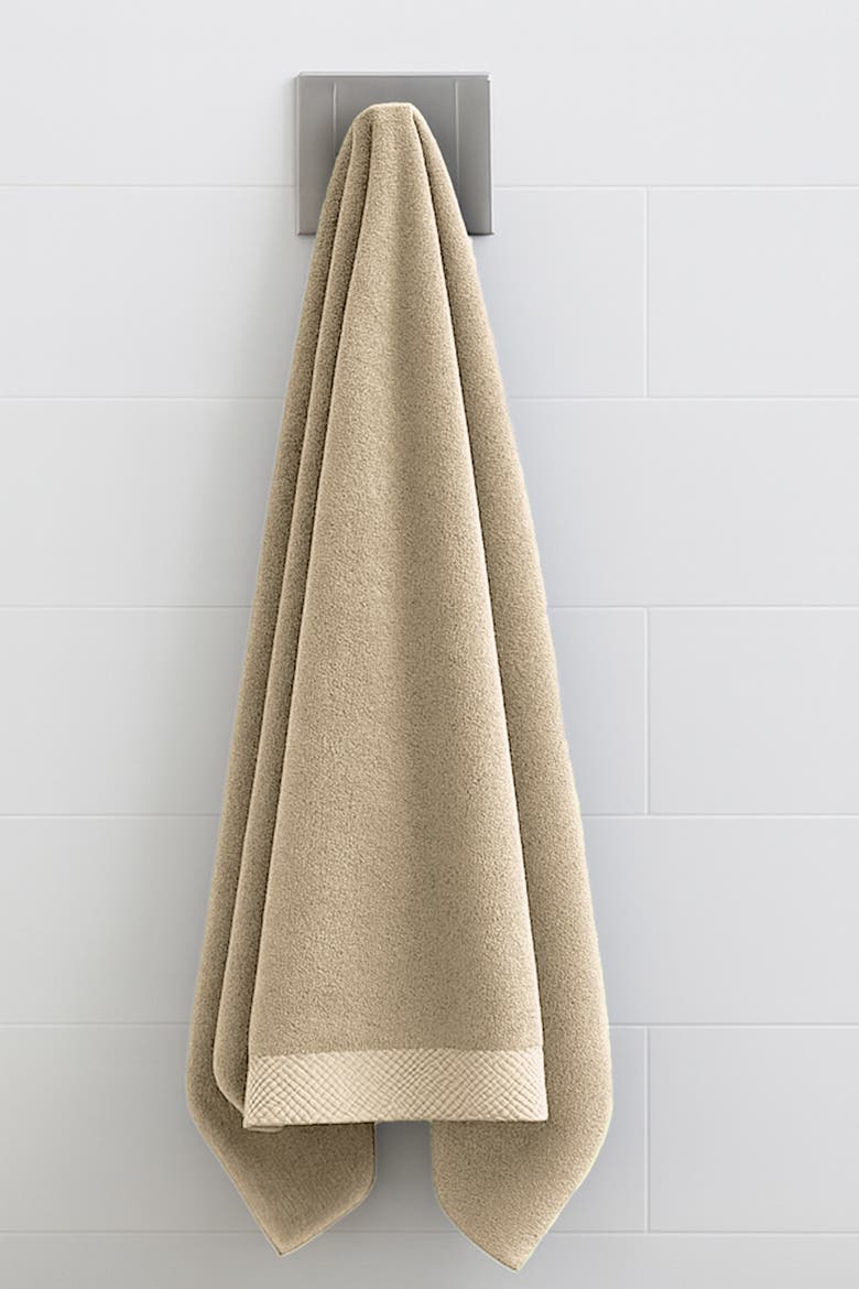 Melange Viscose Cotton Bath Sheet - Soft, Absorbent, Oversized, Alternate, color, Sand