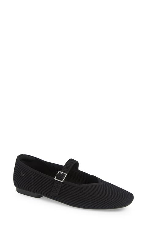 Margot Mary-Jane Square-Toe Ballet Flats