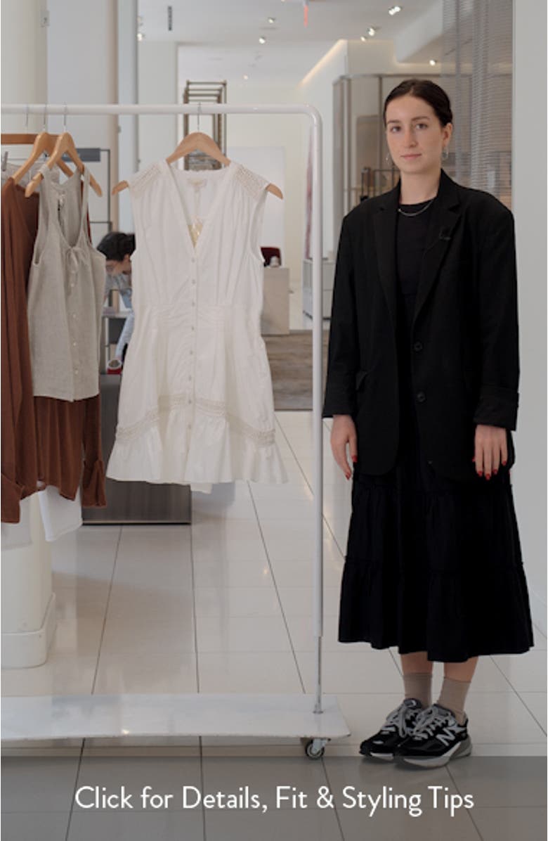 Eloisa Crochet Detail Sleeveless Cotton Minidress, sales video thumbnail