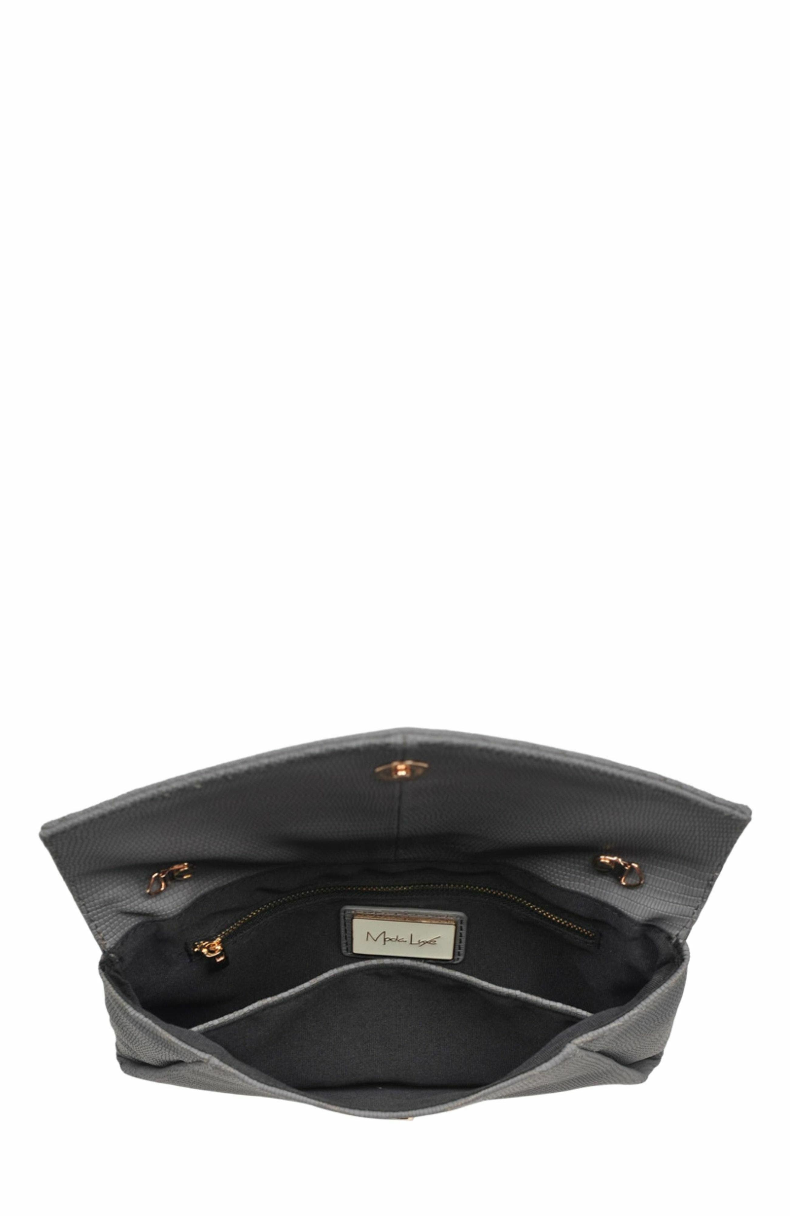 Stylish Grey Cara Clutch Bag for Chic Nights Out, Alternate, color, Grey
