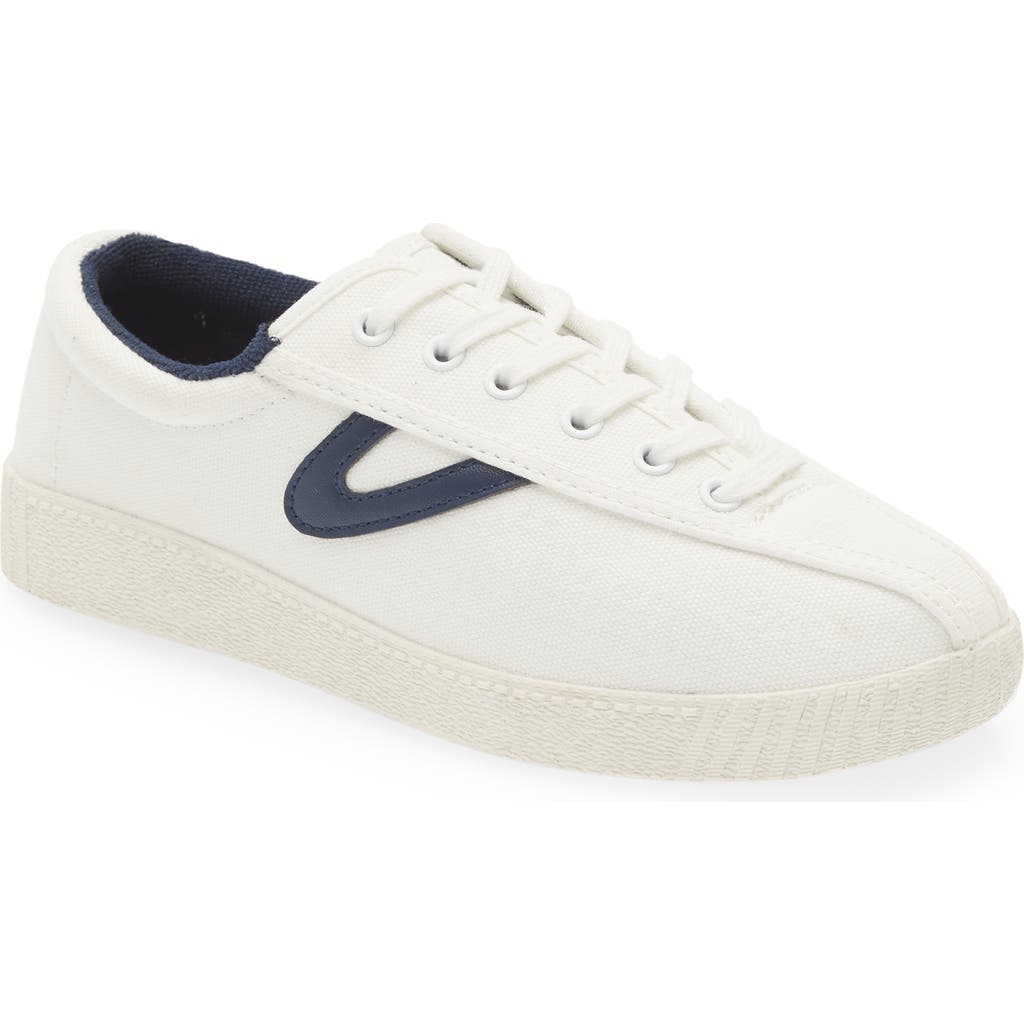 Tretorn Nylite Sneaker In White/navy
