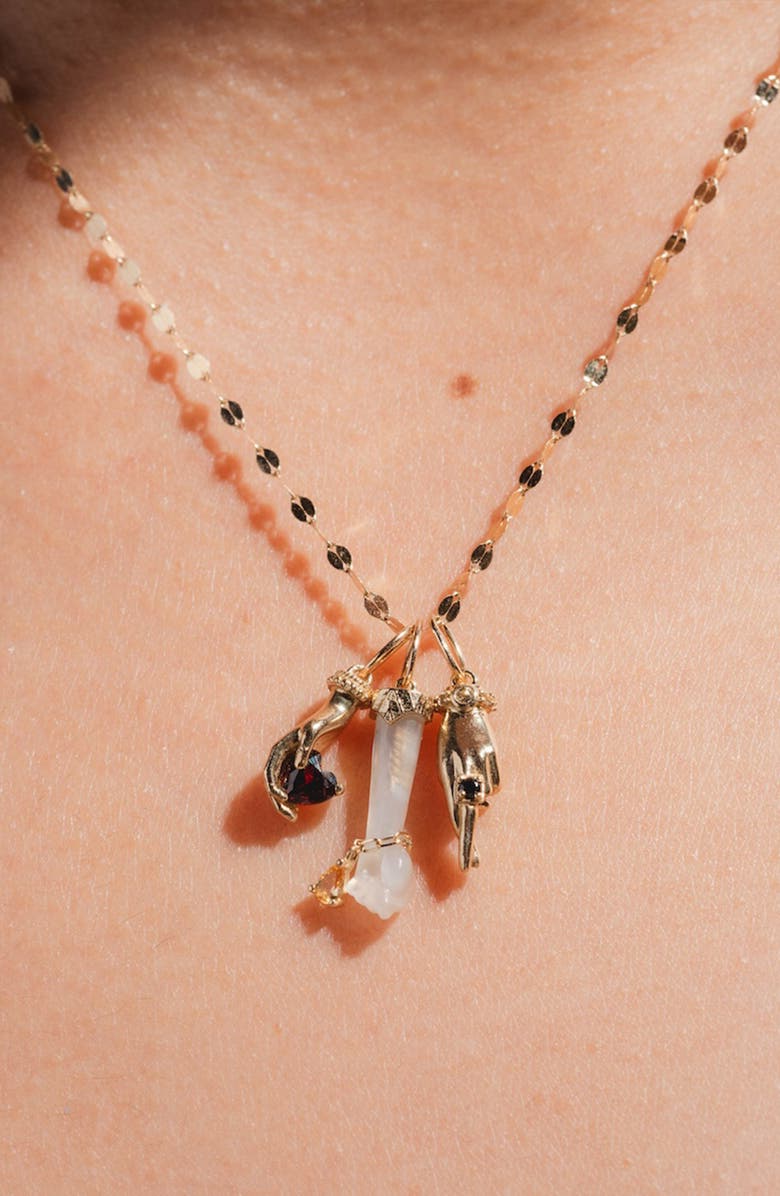 Local Eclectic Solid 9K Gold Fingers Crossed Charm, Alternate, color, Gold