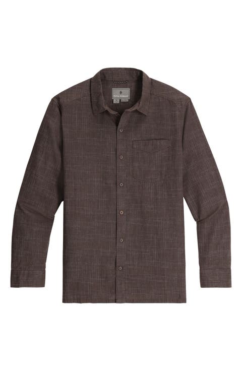 Hempline Spaced Button-Up Shirt