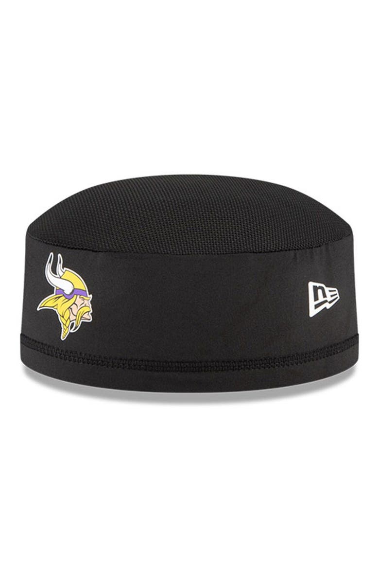 Men's New Era Black Minnesota Vikings NFL Training Skully Cap, Main, color, Black