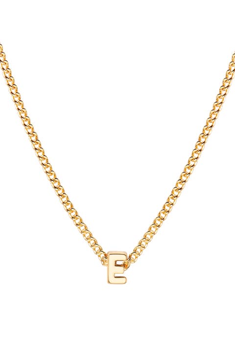 Kira Mini Initial Pendant Necklace