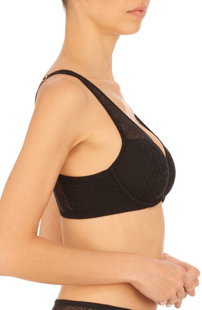 Natori Pretty Smooth Full Fit Smoothing T-Shirt Bra, Alternate, color, Black
