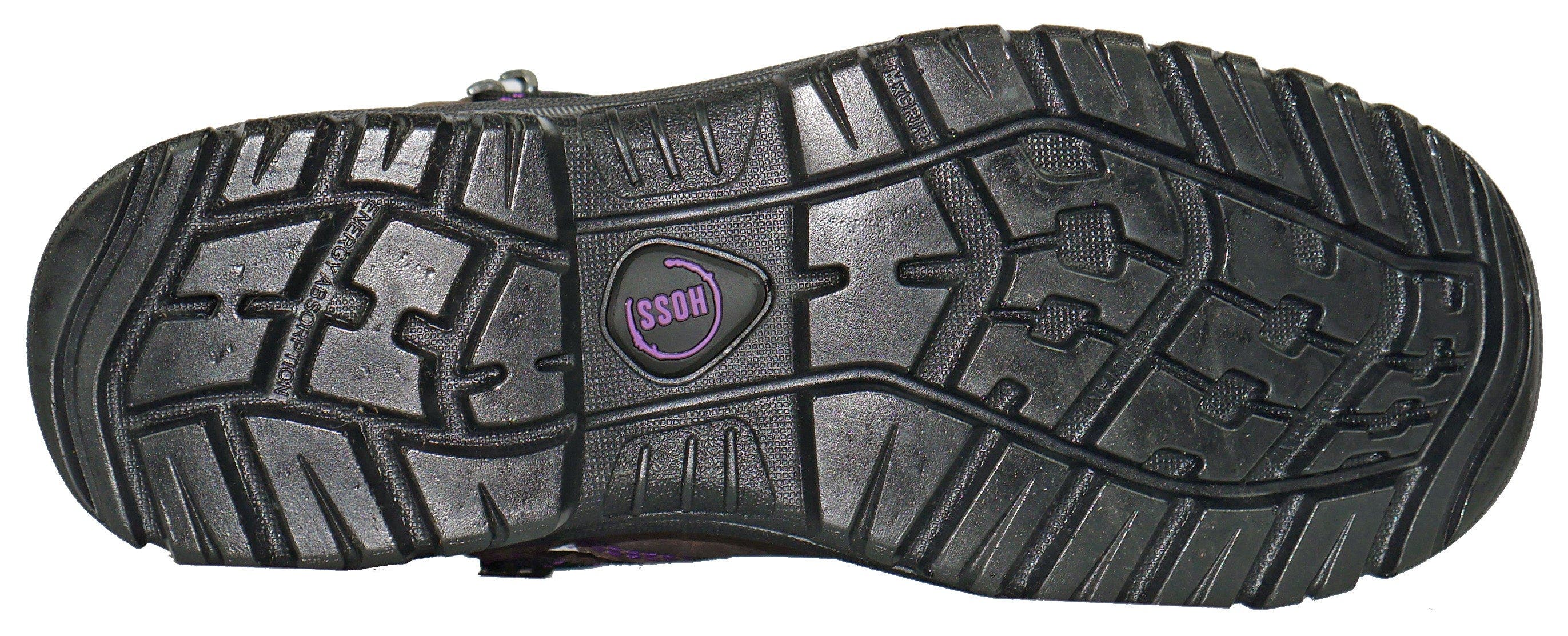 Hoss Boot Company HOSS Lily Womens Steel Toe Work Boot, Alternate, color, Brown/Purple