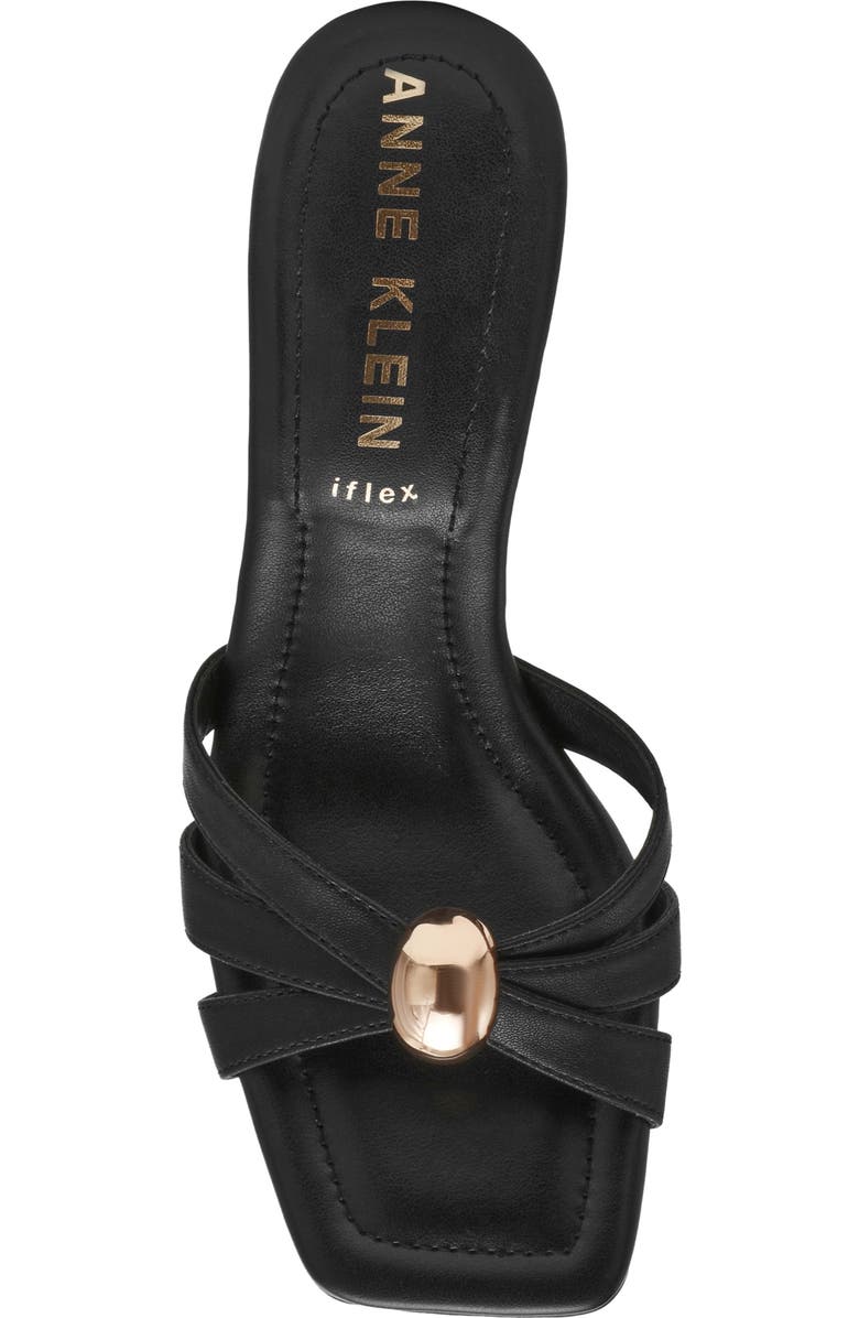 Anne Klein Jonelle Sandal, Alternate, color, Black Smooth