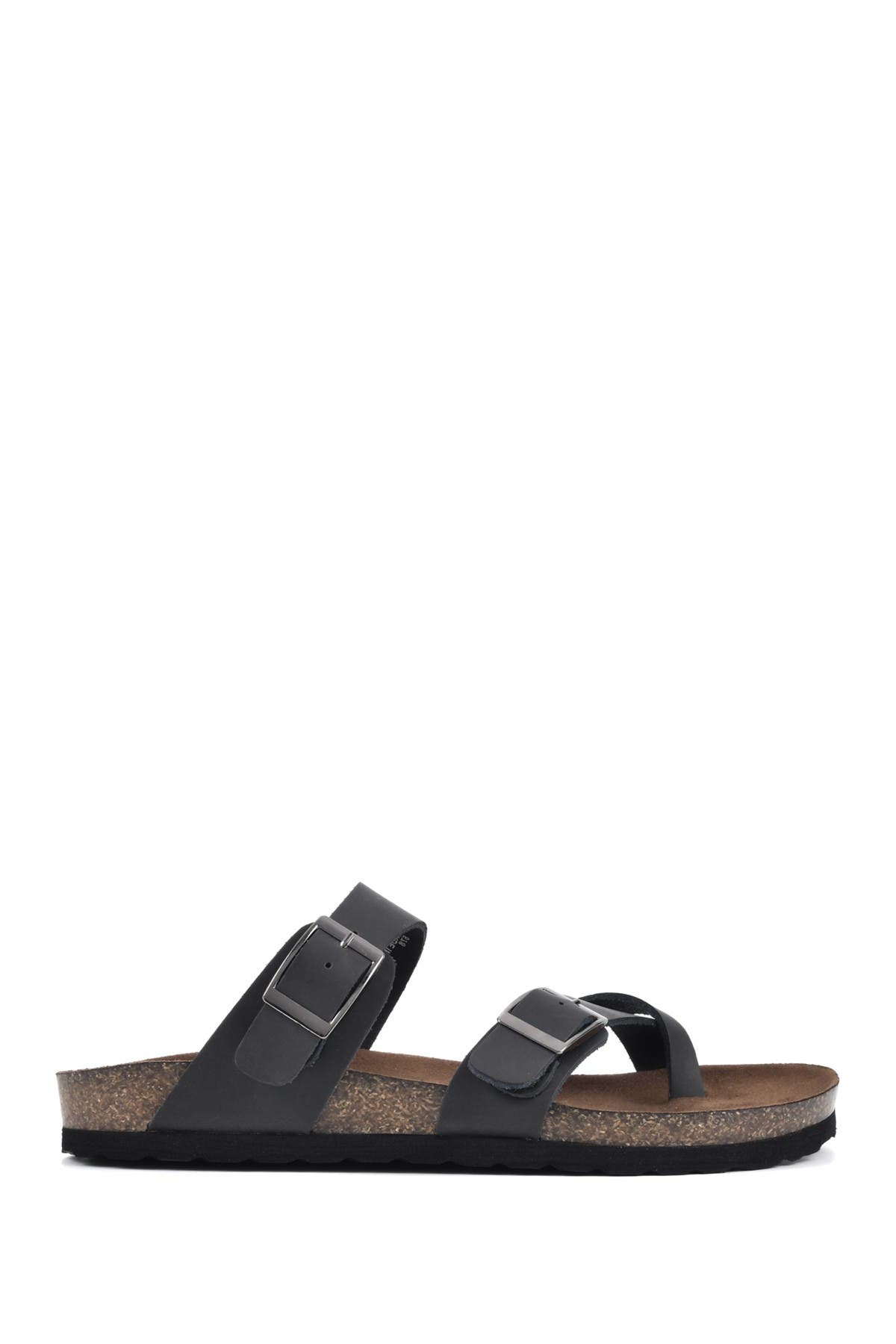 White Mountain Footwear Gracie Double Buckle Sandal, Alternate, color, 