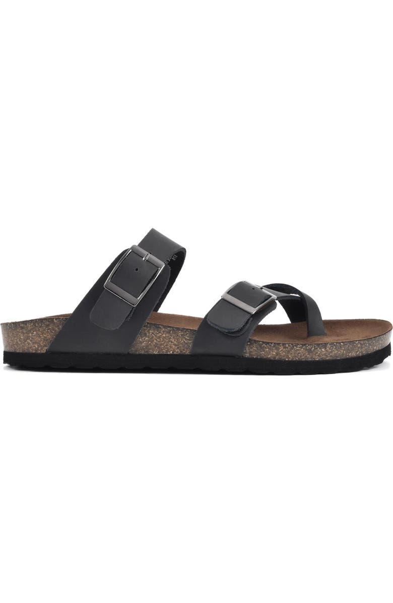 White Mountain Footwear Gracie Double Buckle Sandal, Alternate, color,