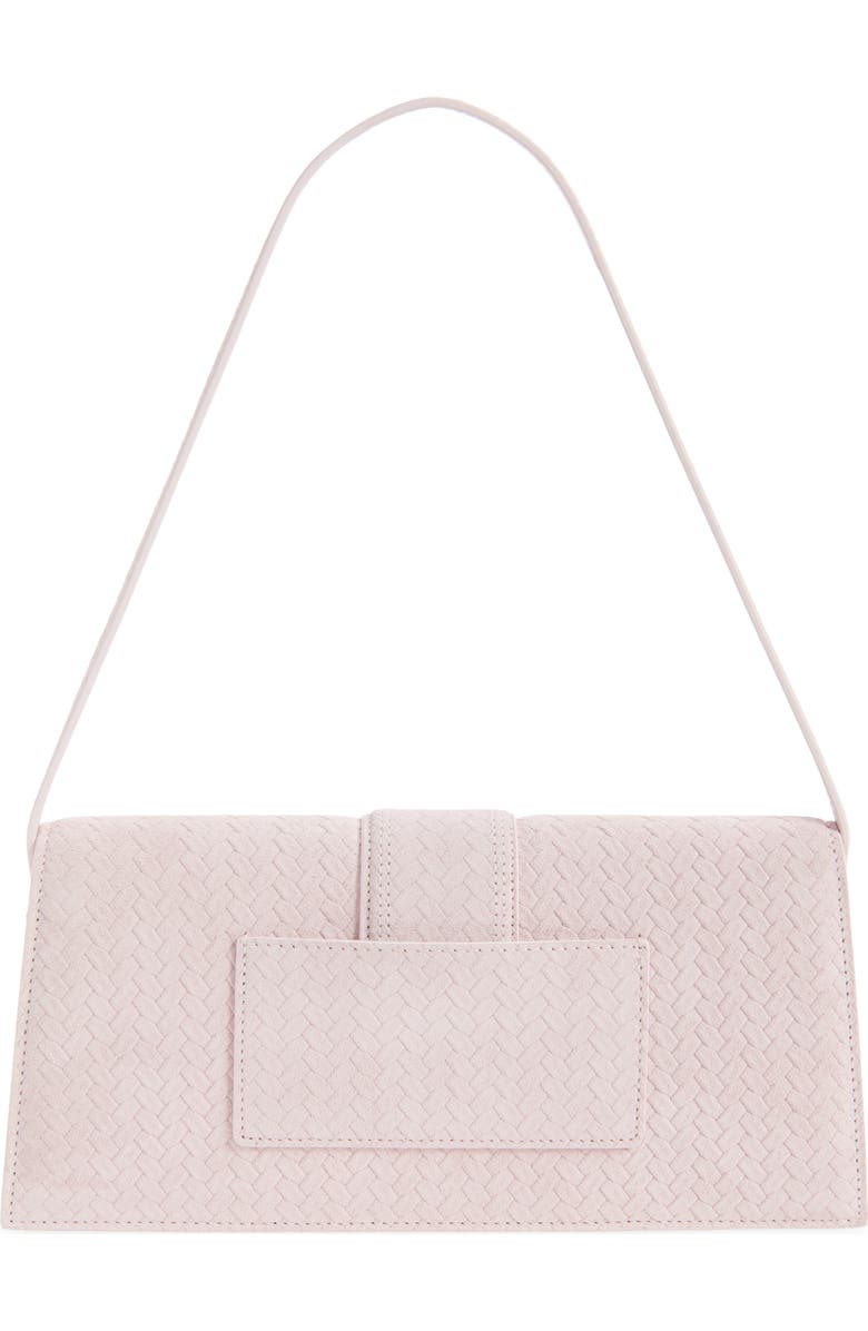 Jacquemus Le Long Bambino Suede Shoulder Bag, Alternate, color, Light Pink 410