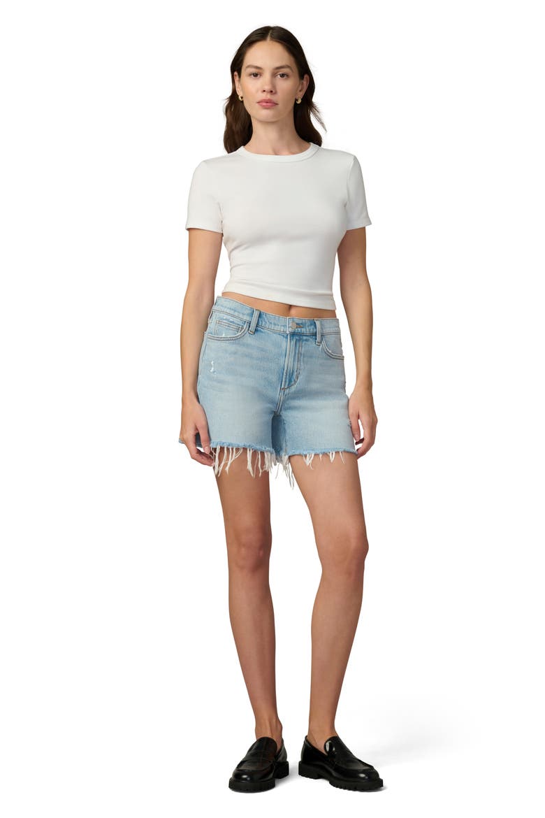 The Ozzie Cutoff Denim Shorts, Alternate, color, BECOMING