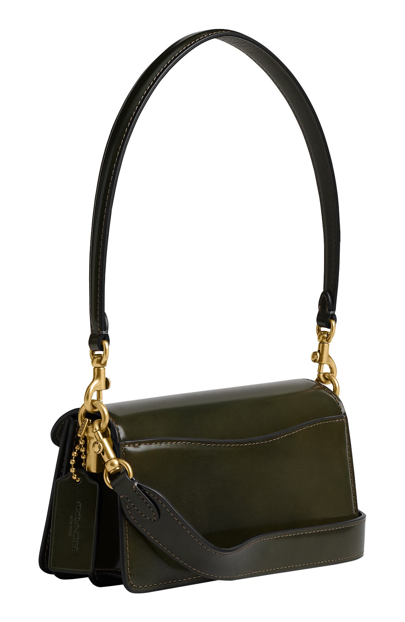 COACH Tabby Spazzolato Leather Shoulder Bag, Alternate, color, 