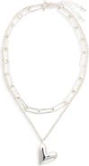 NORDSTROM RACK Puffy Heart Layered Necklace