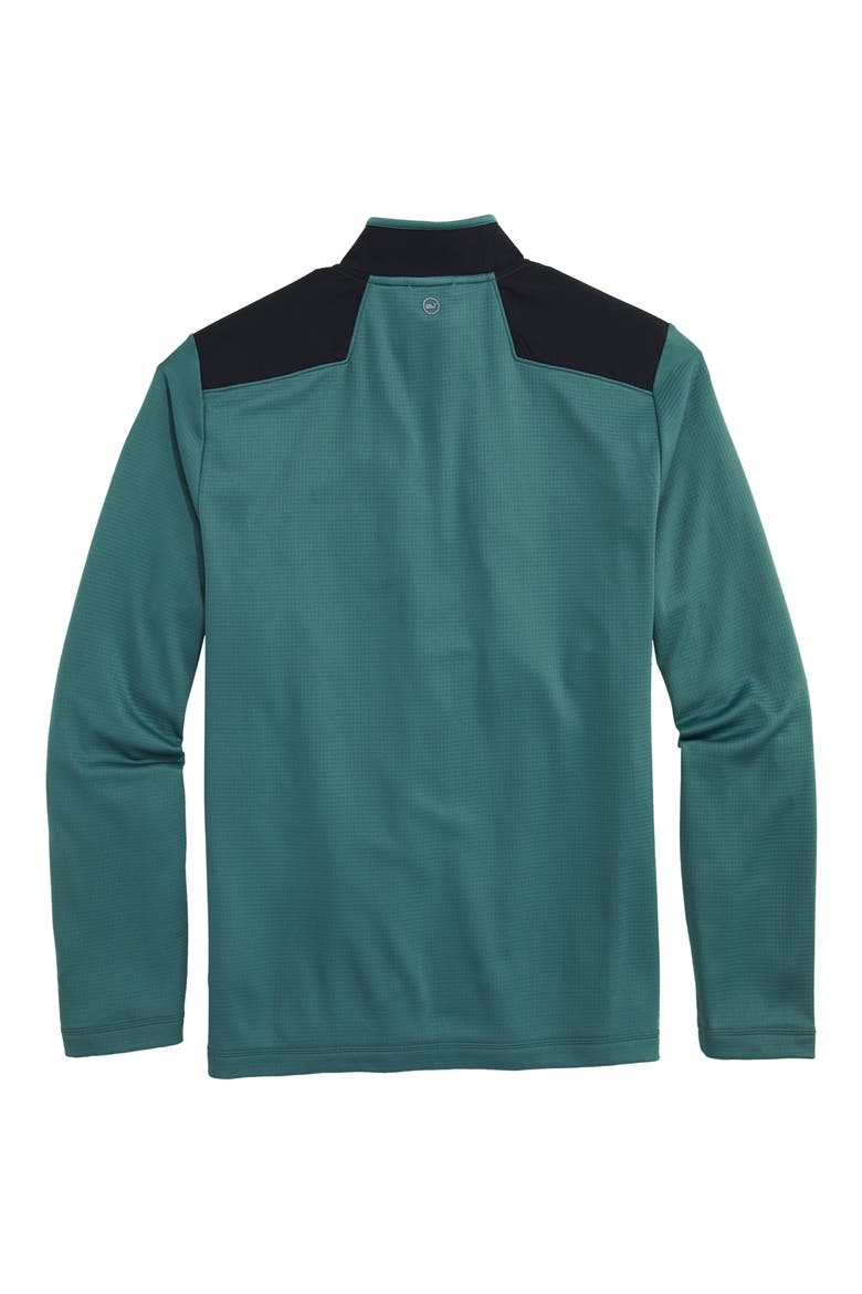 Grid-Tech Quarter Zip Pullover, Alternate, color, LOWCOUNTRY LODEN
