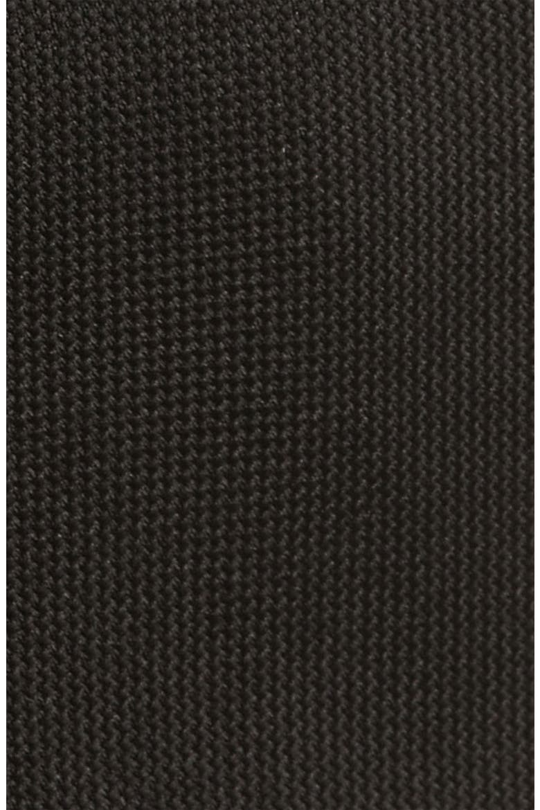 Woven Silk Tie, Alternate, color, BLACK