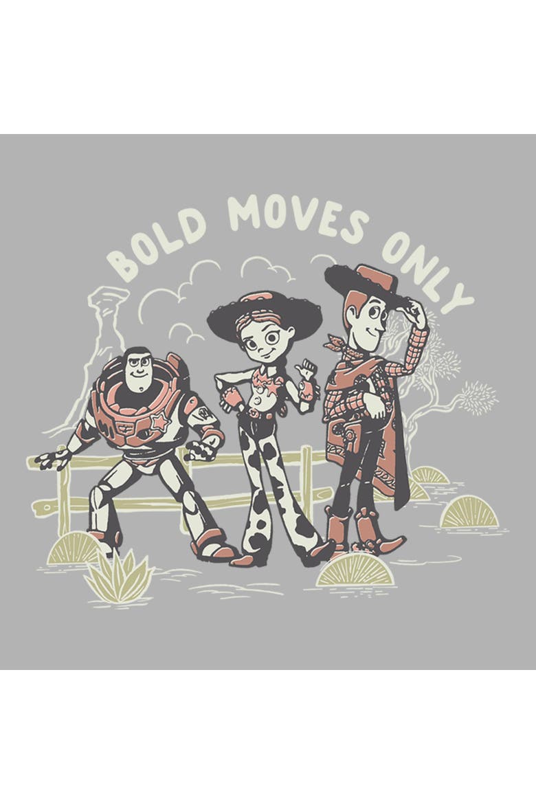 Boy's Toy Story 5 Bold Moves Only  Graphic T-Shirt, Alternate, color, Sport Grey