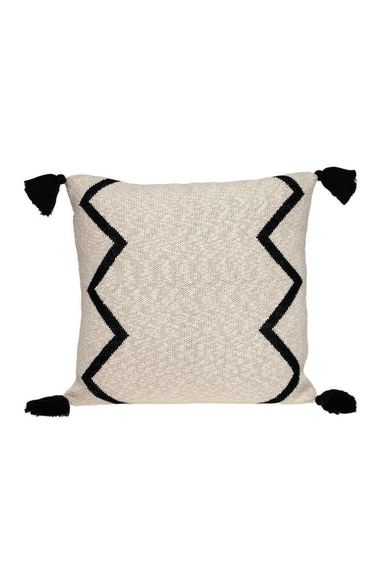 PARKLAND COLLECTION Zinga Transitional Beige/Cream Throw Pillow, Alternate, color, Beige/Cream