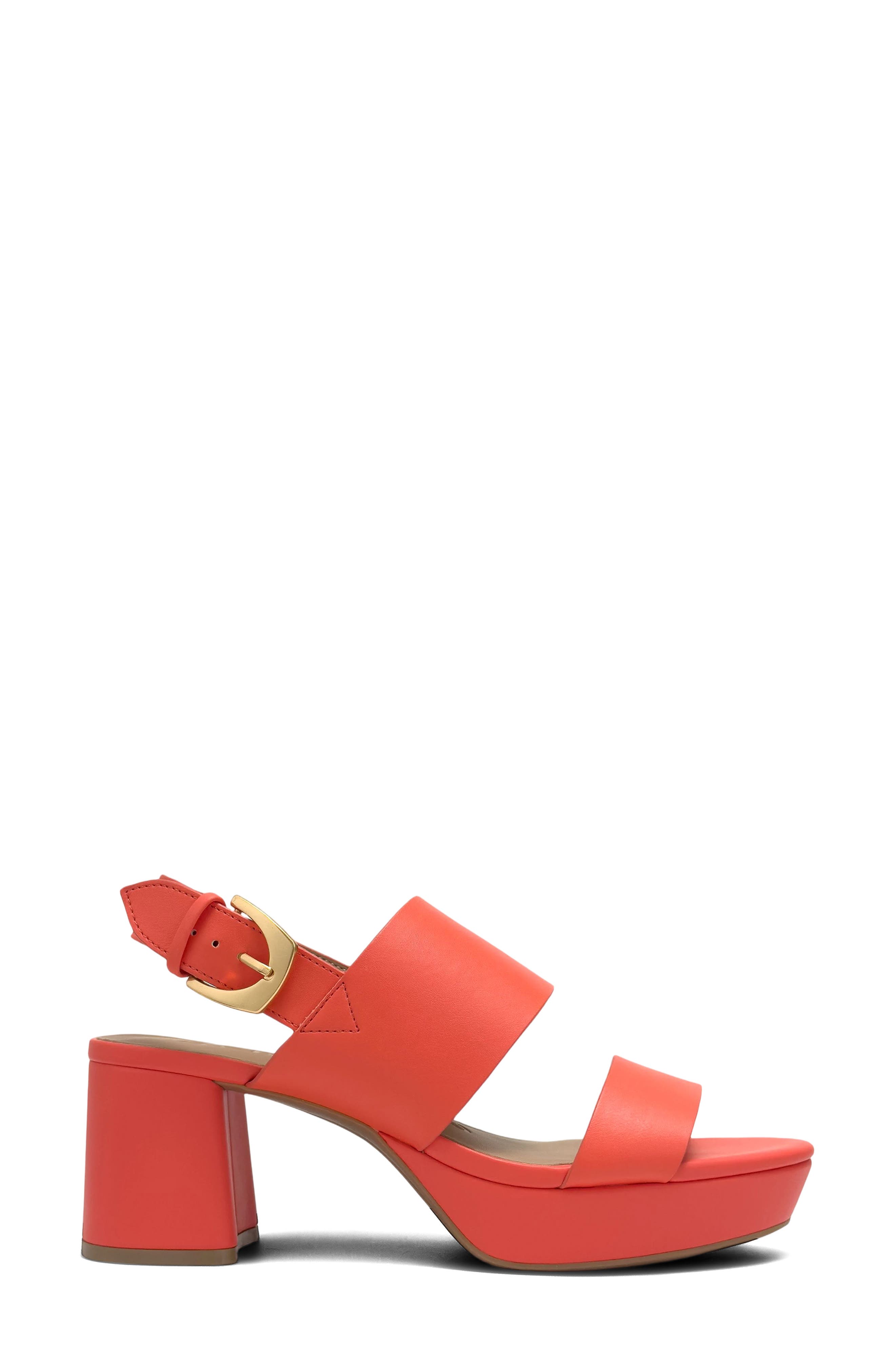 Camila Platform Sandal, Alternate, color, ORANGE