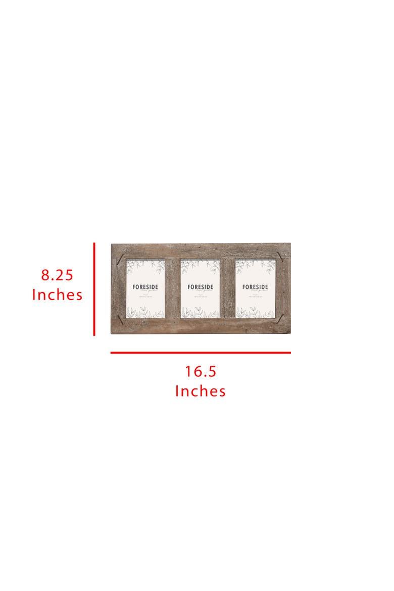 Single Photo Glass 4x6 Family & Friends Distressed Wood Picture Photo Frame, Alternate, color, Brown