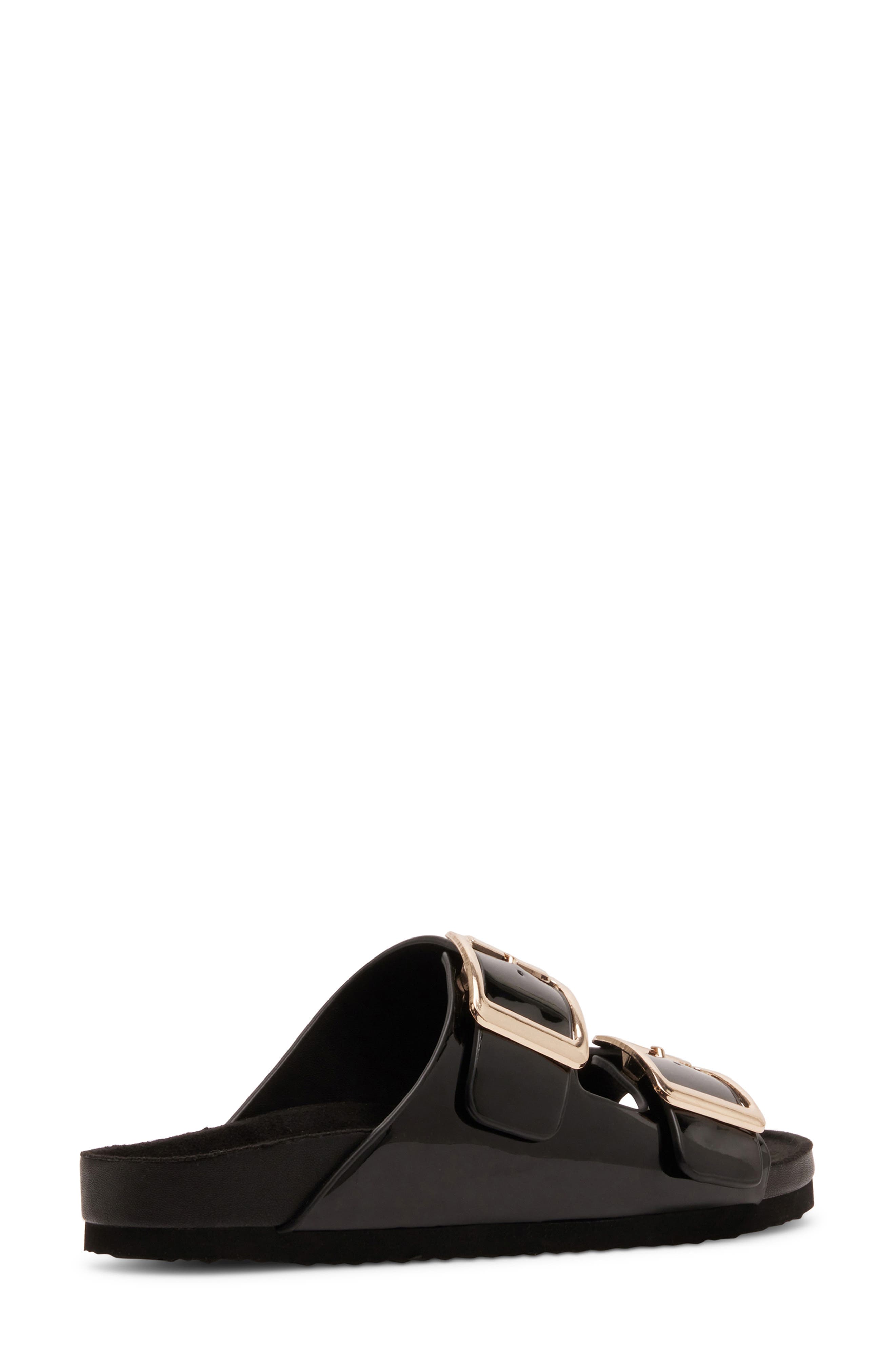 Madden Girl Bodiee Slide Sandal, Alternate, color, Black Patent